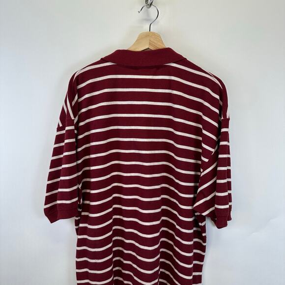 Ralph Lauren Red And White Stripe Short Sleeve Polo Mens Size 3X - Picture 7 of 11